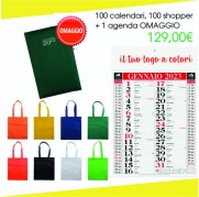 100 Calendari + 100 Shopper + 1 Agenda7